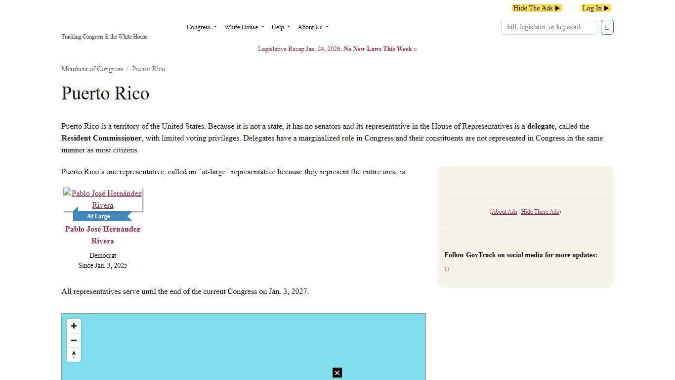 Puerto Rico Senators, Representatives, and Congressional District Maps - GovTrack.us